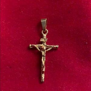 18K gold filled Crucifix Pendant